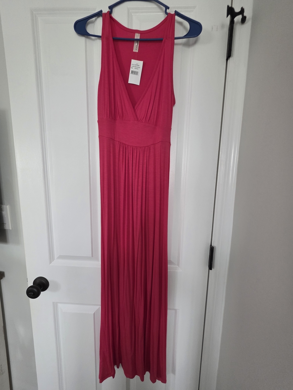 Loveappella Fuchsia Pink Maxi Dress
